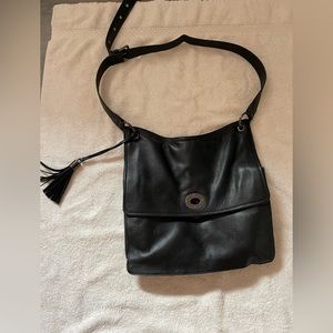 Black real leather purse Clements ribeiro